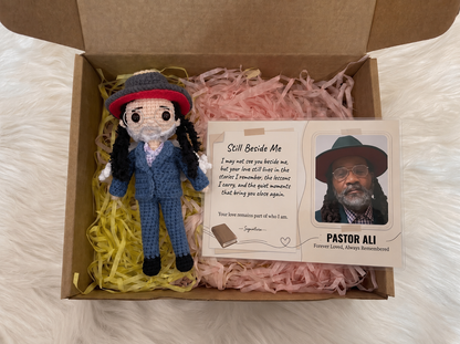 Personalized Memorial Crochet Doll From Photo – Still Beside Me